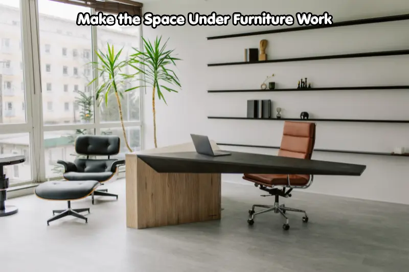 make the space under furniture work